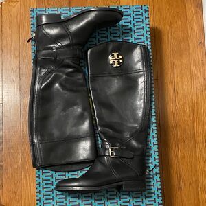 Black Leather Riding Boots